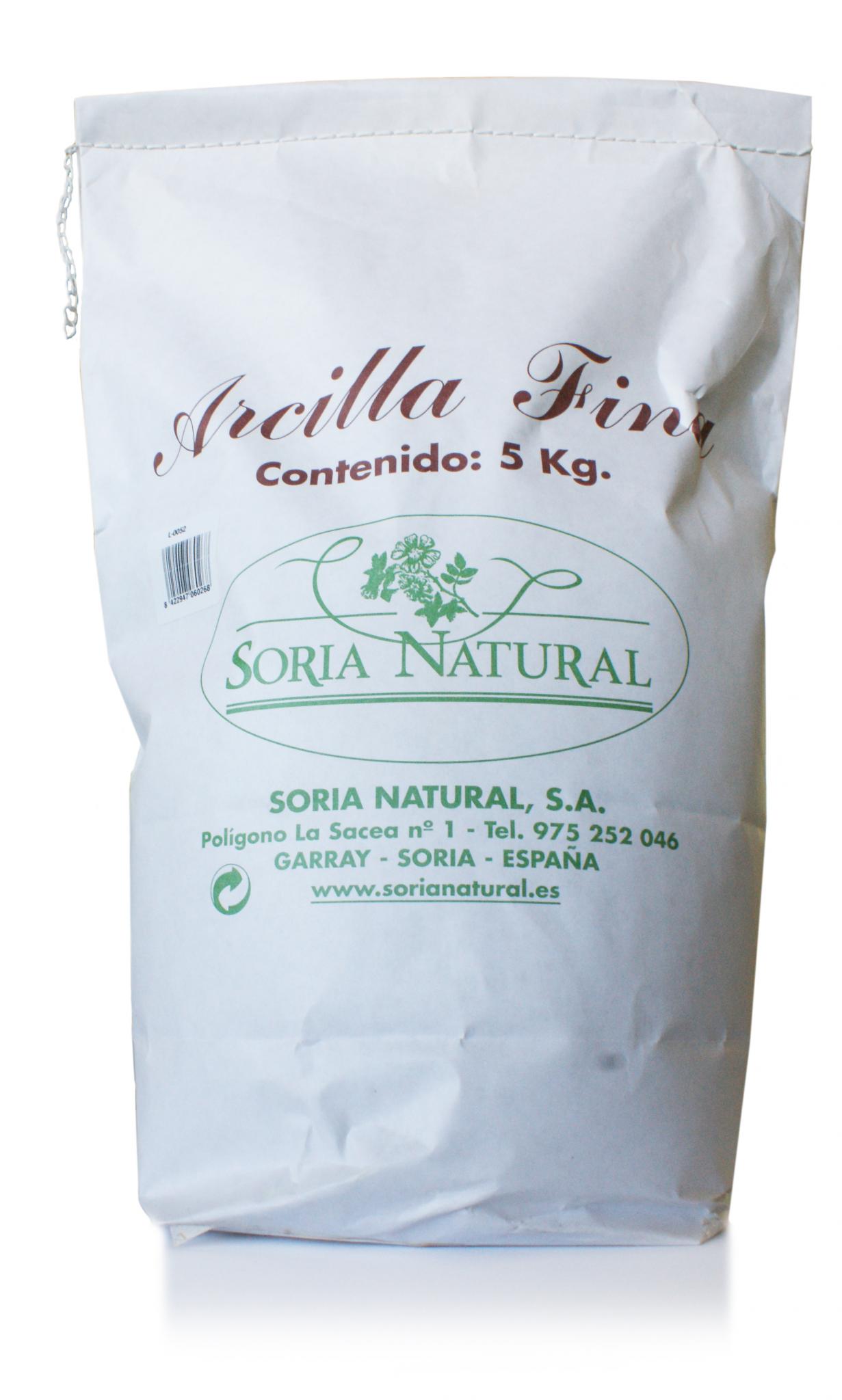 Soria Natural Arcilla blanca – Limpia en Profundidad – 100% de Pureza,  Textura Fina, Origen Natural - Puede Utilizarse como Mascarilla Facial