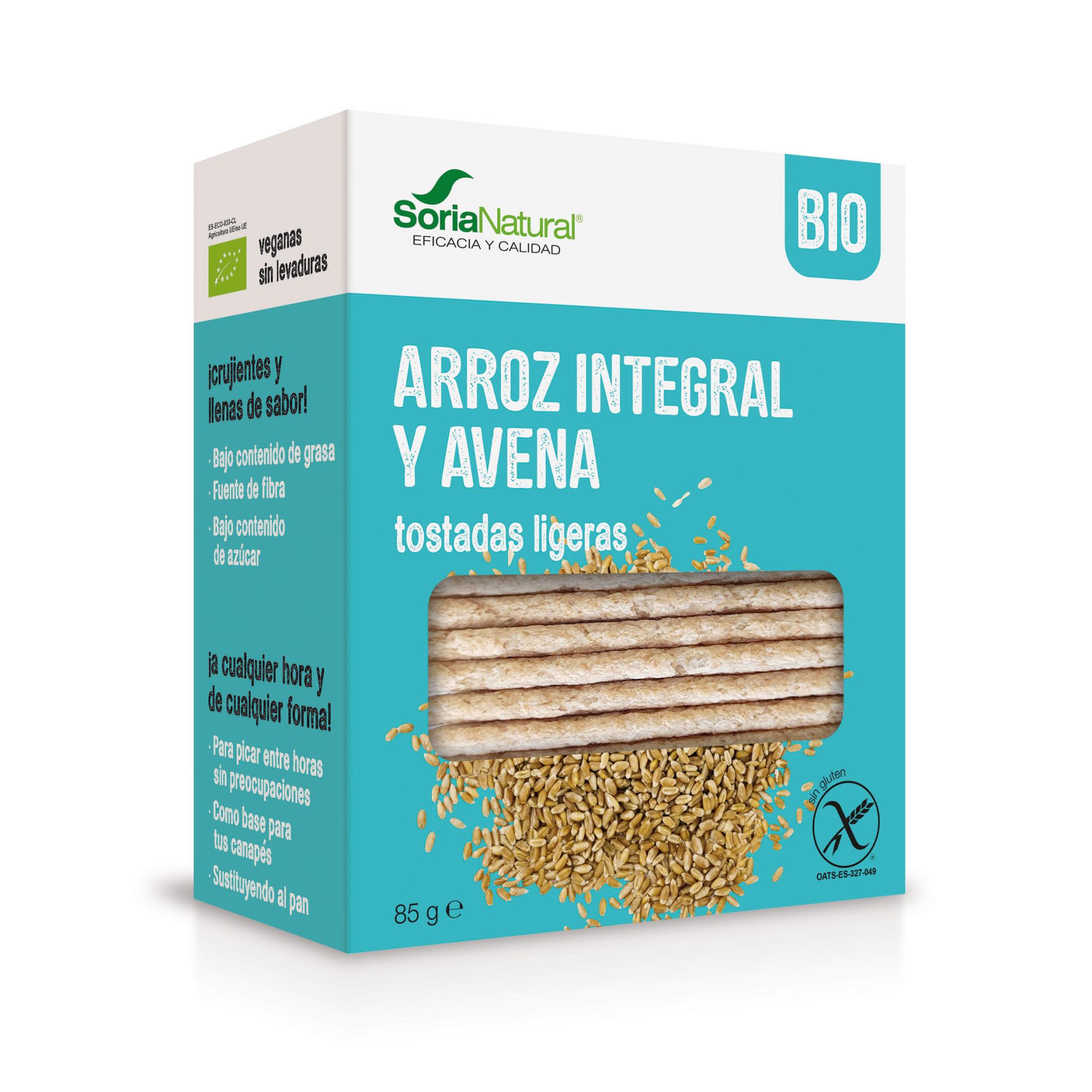 Soria Natural Tostadas Ligeras Arroz Integral y Quinoa 25uds